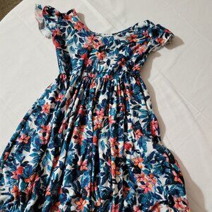 Dot Dot Smile size 5/6 Used Floral dress. VGUC Mixed Bin Z25